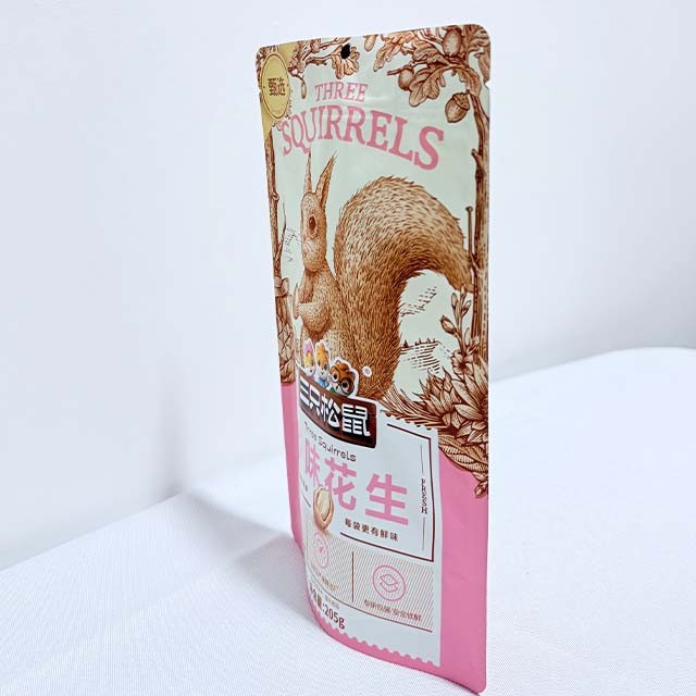 Customized Printed Moisture Proof And Multi Flavored Peanut Vertical Plastic Packaging Bags factory